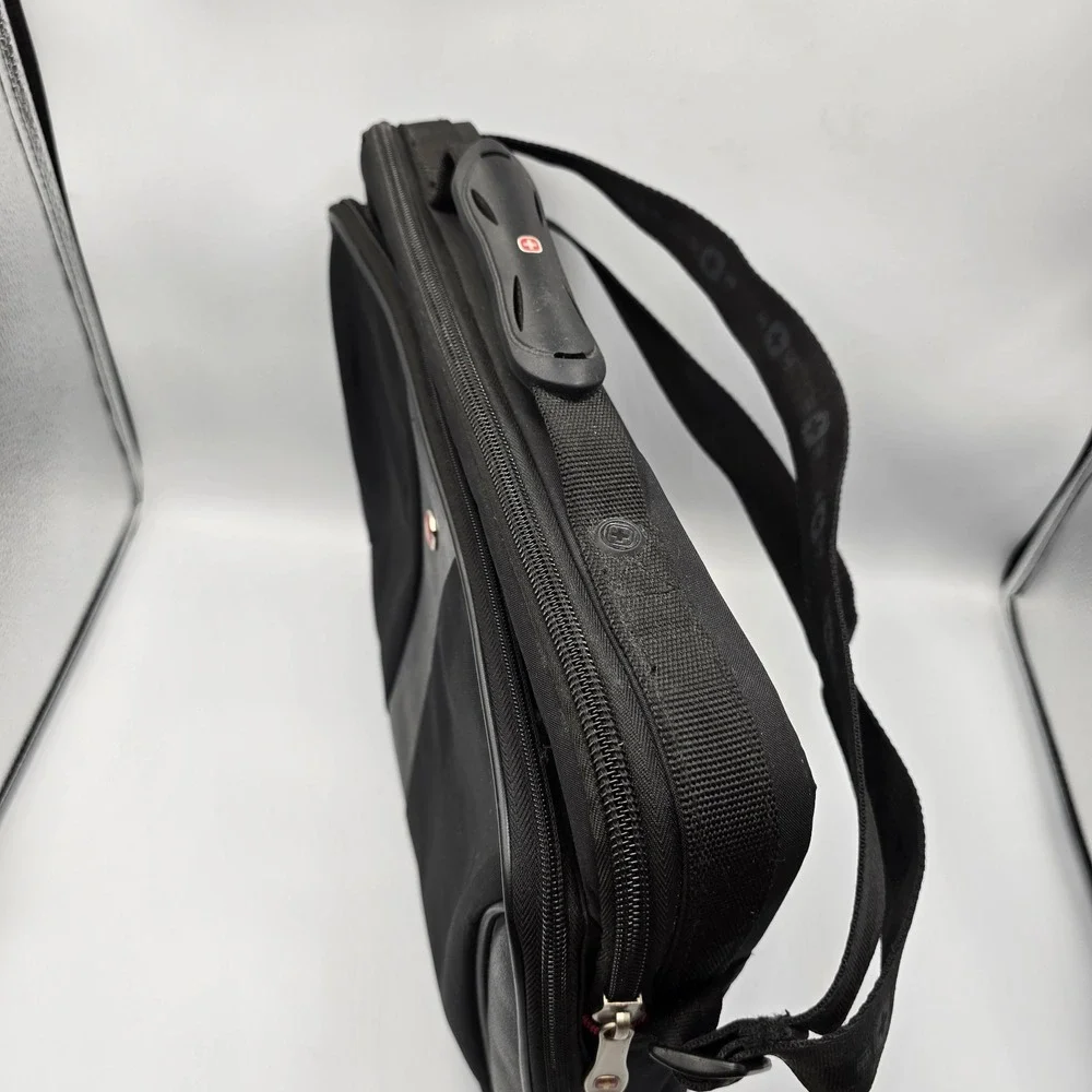 Wenger Black Swiss Gear Laptop Carrying Briefcase Travel Bag W Shoulder Strap
